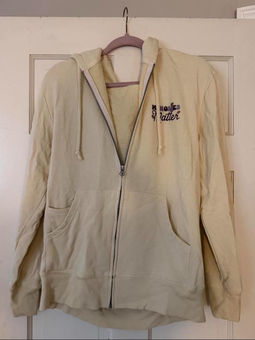 Sigma Kappa Women's Cream Zip-Up Hoodie